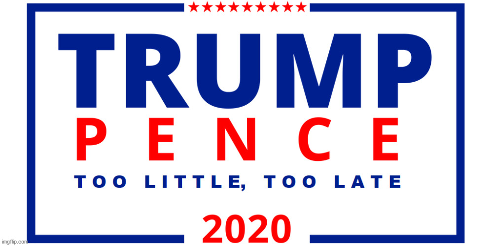 Too Little Too Late | image tagged in covid-19,trump,2020,personal responsibility,memes,insurrection | made w/ Imgflip meme maker