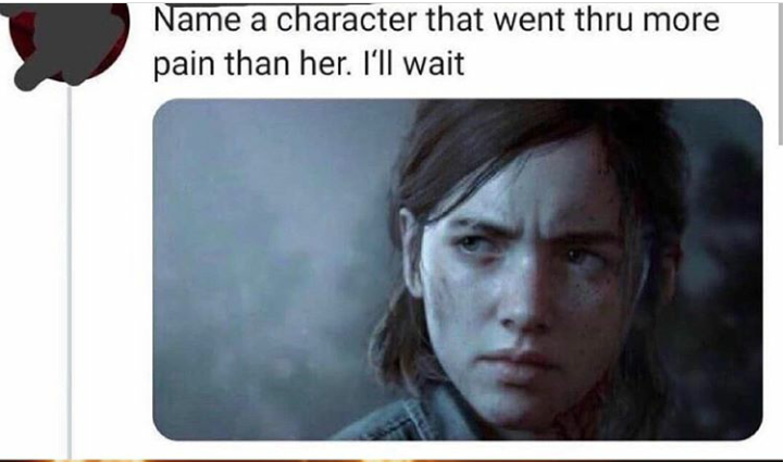 Name a character who has been in more pain than her Blank Meme Template