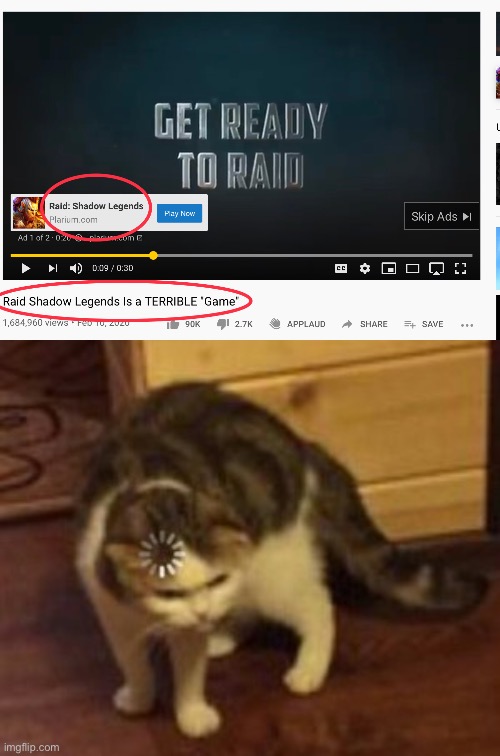 Wait... | image tagged in loading cat | made w/ Imgflip meme maker
