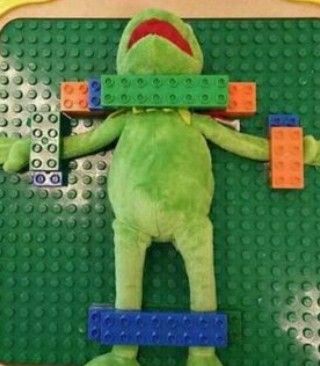 High Quality Kermit Sacrifice Blank Meme Template