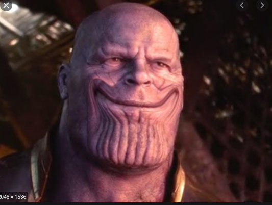 High Quality Smirking thanos Blank Meme Template