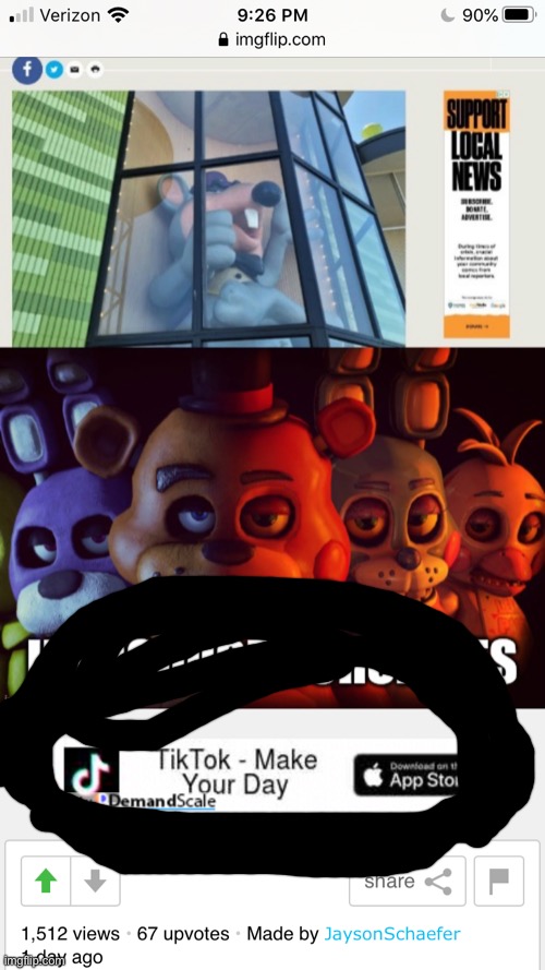 Oh god no!!! | image tagged in tik tok | made w/ Imgflip meme maker