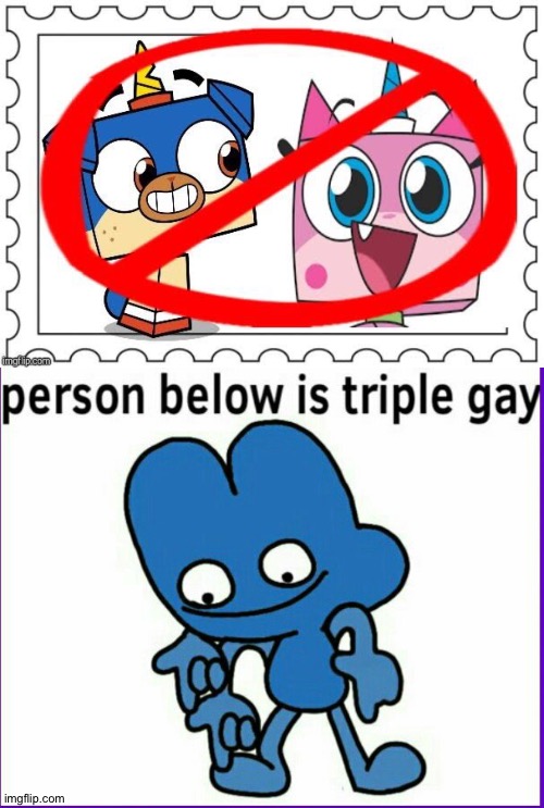 Triple gay of anti Unikitty | image tagged in bfb 4 triple gay,unikitty,anti | made w/ Imgflip meme maker