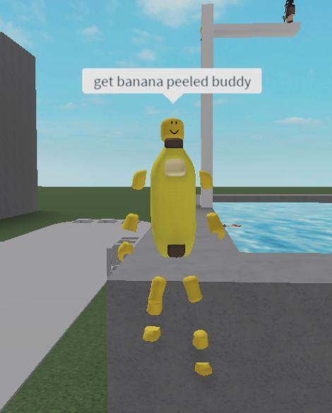 High Quality get banana peeled buddy Blank Meme Template
