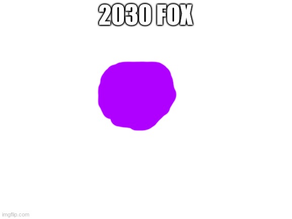 Blank White Template | 2030 FOX | image tagged in blank white template | made w/ Imgflip meme maker