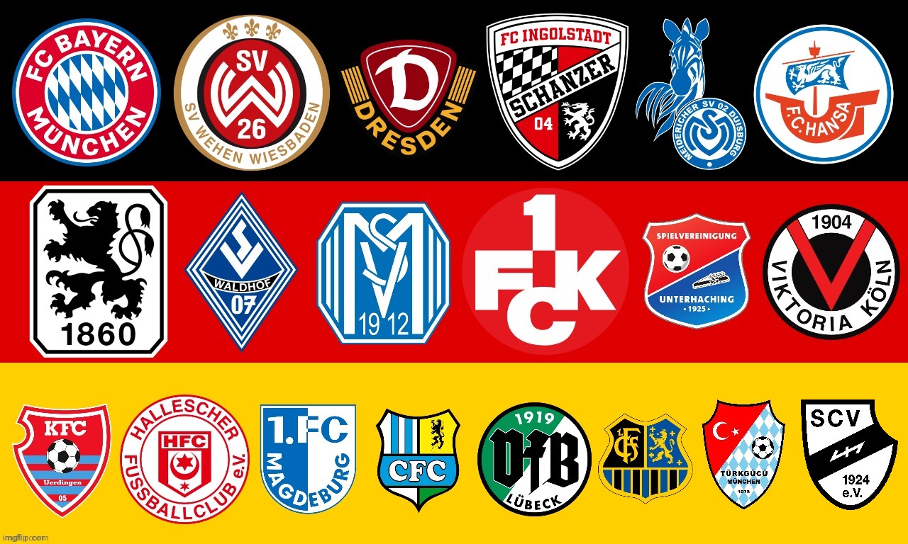 3rd Liga 2020-2021 (UPDATED) | image tagged in football,soccer,germany | made w/ Imgflip meme maker