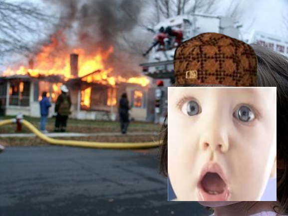 High Quality Disaster LiL Brother Blank Meme Template