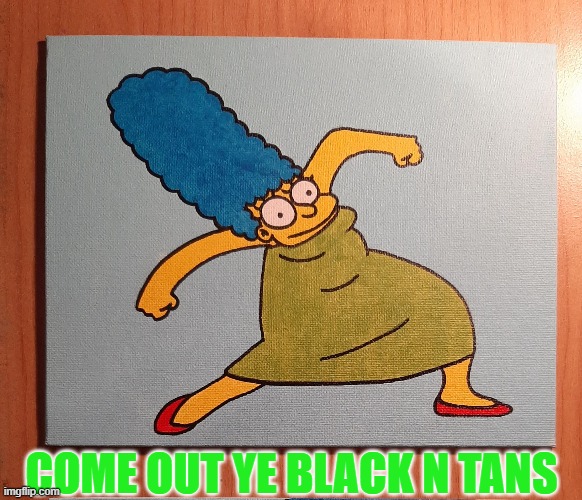 COME OUT YE BLACK N TANS | made w/ Imgflip meme maker