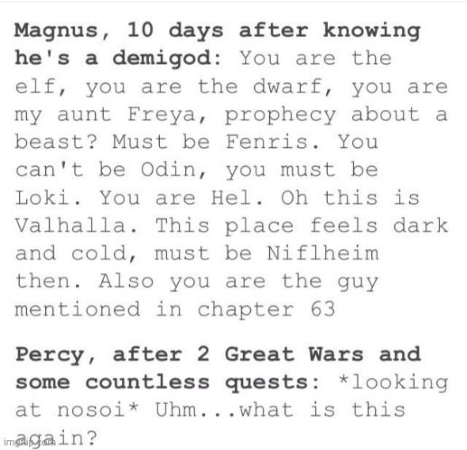 Percy's kinda like America, 2 world wars and still nothing | made w/ Imgflip meme maker