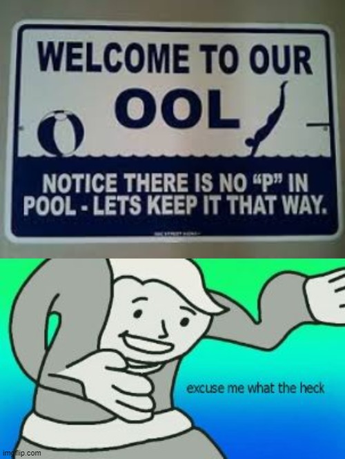 Weird swimming pool sign | image tagged in excuse me what the heck,swimming pool,no p,stupid signs,memes,funny | made w/ Imgflip meme maker