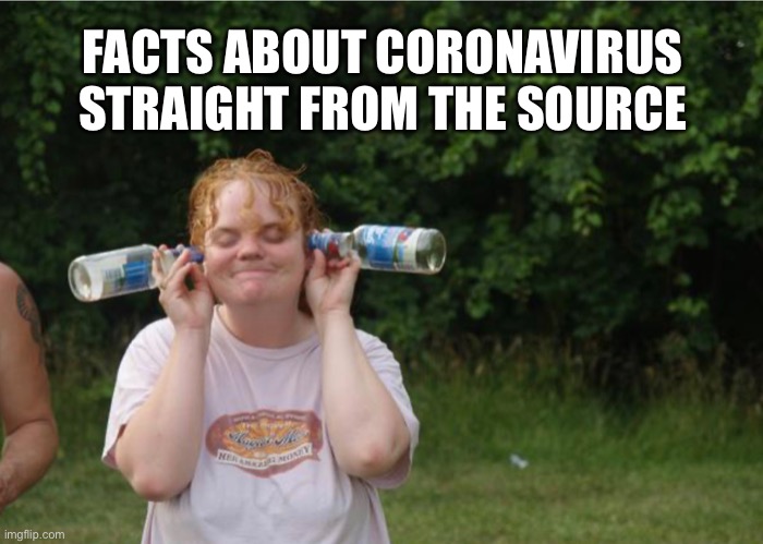 Facts about the coronavirus straight fom the source | FACTS ABOUT CORONAVIRUS STRAIGHT FROM THE SOURCE | image tagged in coronavirus,corona virus | made w/ Imgflip meme maker