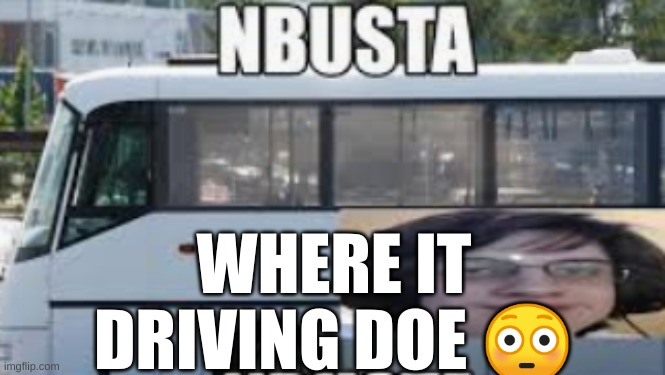 ???? | WHERE IT DRIVING DOE 😳 | image tagged in nbusta,geometry dash,memes,npesta | made w/ Imgflip meme maker