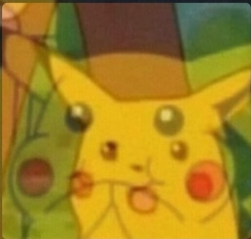 High Quality Laughing Surprised Pikachu Blank Meme Template
