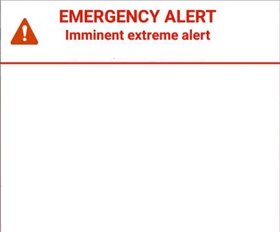 emergency alert Blank Meme Template