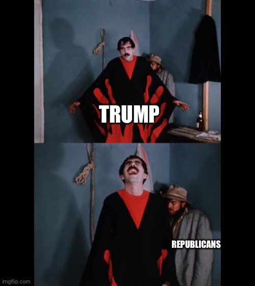 Trump manos | TRUMP; REPUBLICANS | image tagged in donald trump,republicans | made w/ Imgflip meme maker