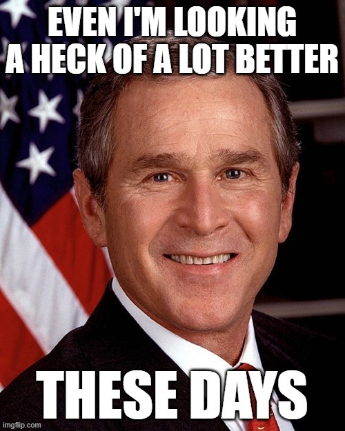 If we could just return to 2000's-era GOP lunacy, that'd be great. Jeb! 2020? | image tagged in george bush,george w bush,jeb bush,election 2020,2020 elections,trump 2020 | made w/ Imgflip meme maker