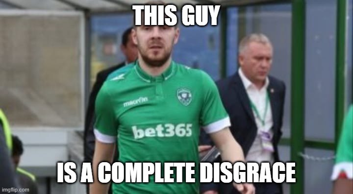 Cosmin Moti is a disgrace! (Not for Ludogorets and/or Cosmin Moti fans) | THIS GUY; IS A COMPLETE DISGRACE | image tagged in fat cosmin moti,memes | made w/ Imgflip meme maker