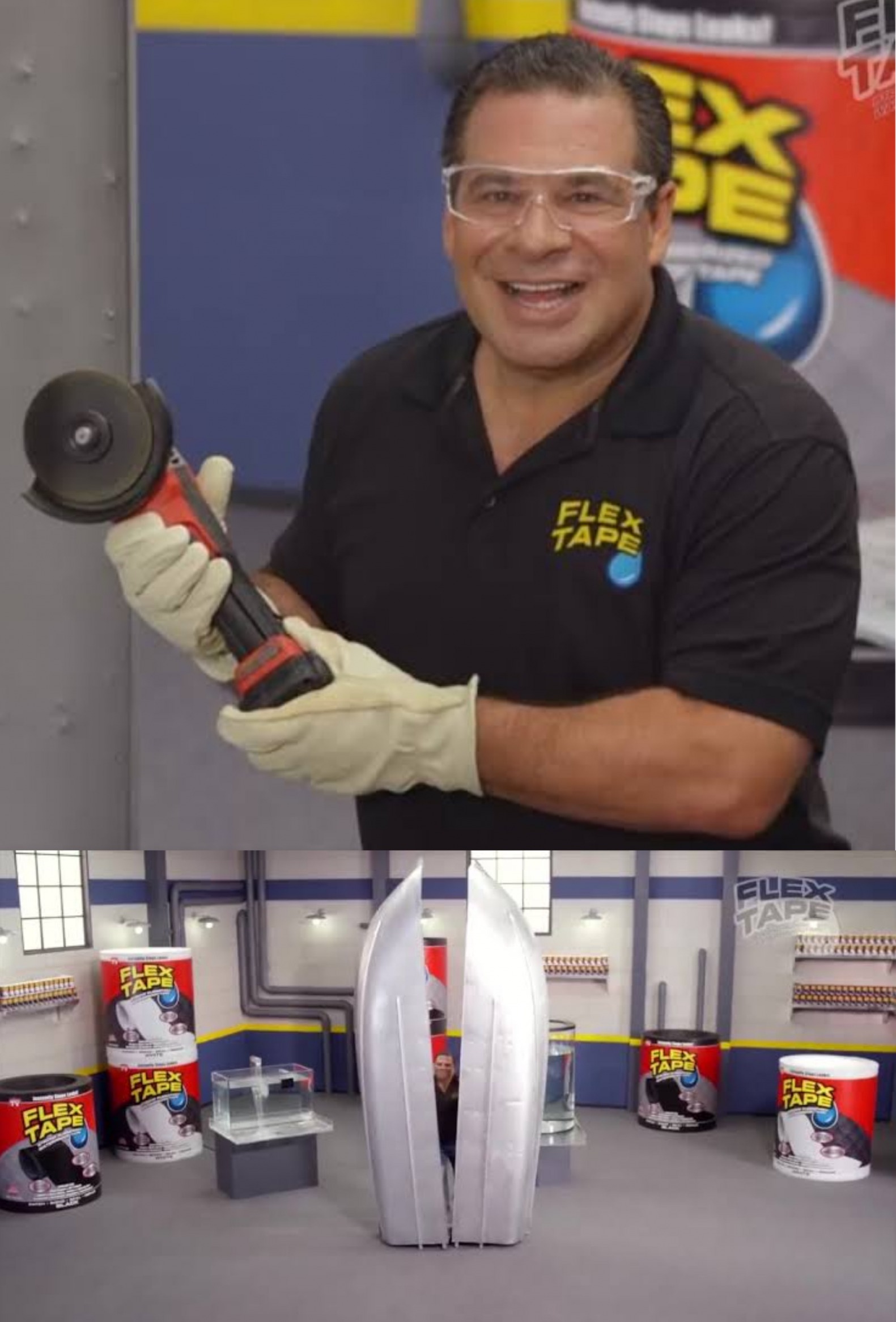To show you the power of this flex tape, I sawed this boat Blank Meme Template