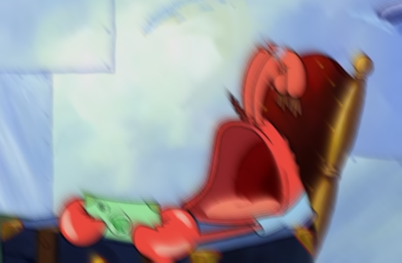 Mr Krabs Loud Crying Blank Meme Template