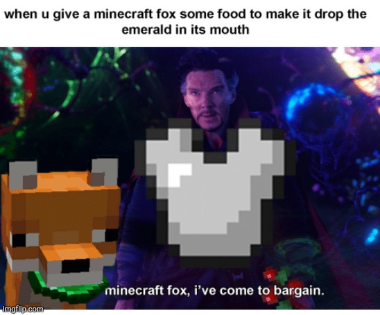 I have come to bargain with you... | image tagged in doctor strange,marvel,memes,funny,minecraft | made w/ Imgflip meme maker