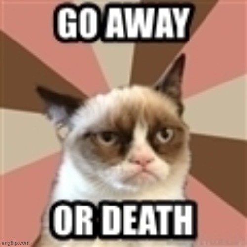 Go away or..... | image tagged in funny,scary | made w/ Imgflip meme maker