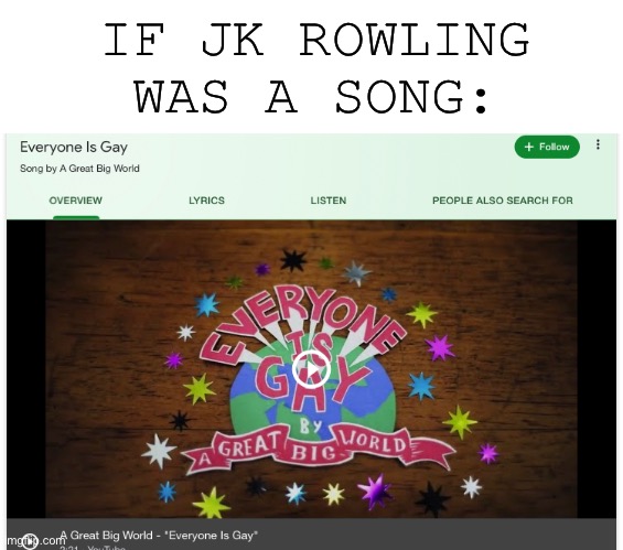 ? | IF JK ROWLING WAS A SONG: | image tagged in blank white template | made w/ Imgflip meme maker