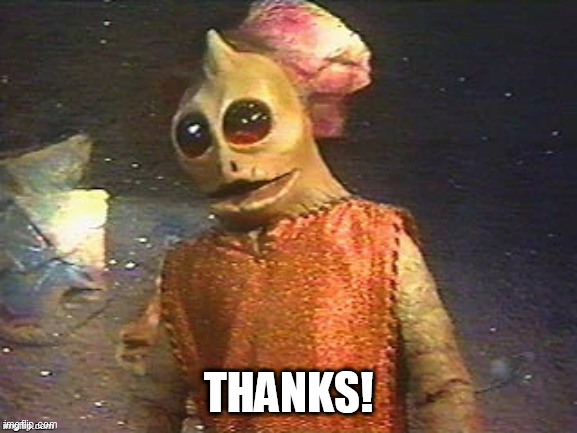 Enik Says | THANKS! | image tagged in enik says | made w/ Imgflip meme maker