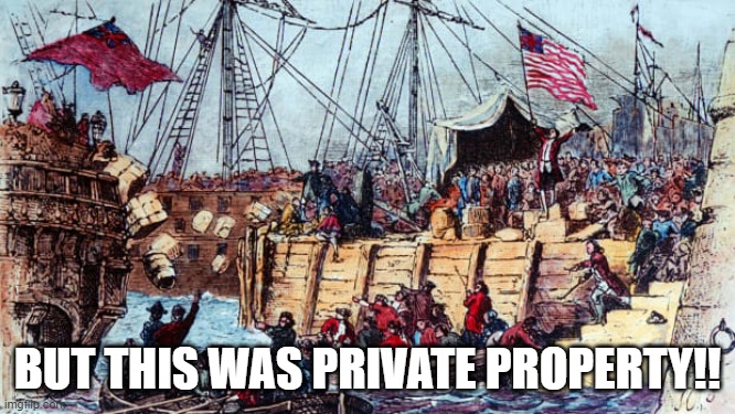 "But Private Property should be a reason to stop peaceful assembly" | BUT THIS WAS PRIVATE PROPERTY!! | image tagged in protest | made w/ Imgflip meme maker