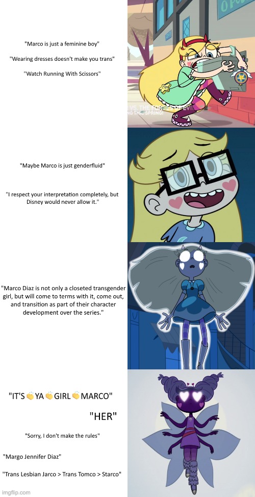 Marco is a closet trans | image tagged in svtfoe,mtf,trans,memes | made w/ Imgflip meme maker