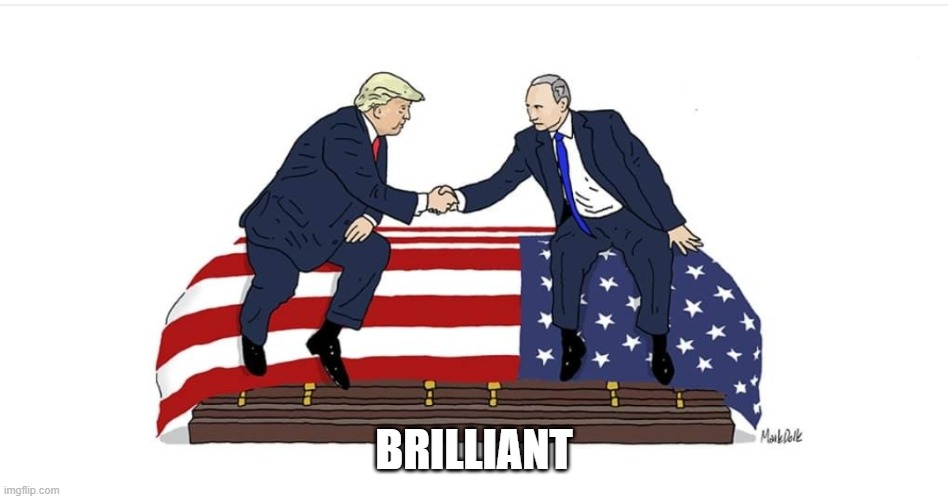 Trump Putin | BRILLIANT | image tagged in trump putin | made w/ Imgflip meme maker