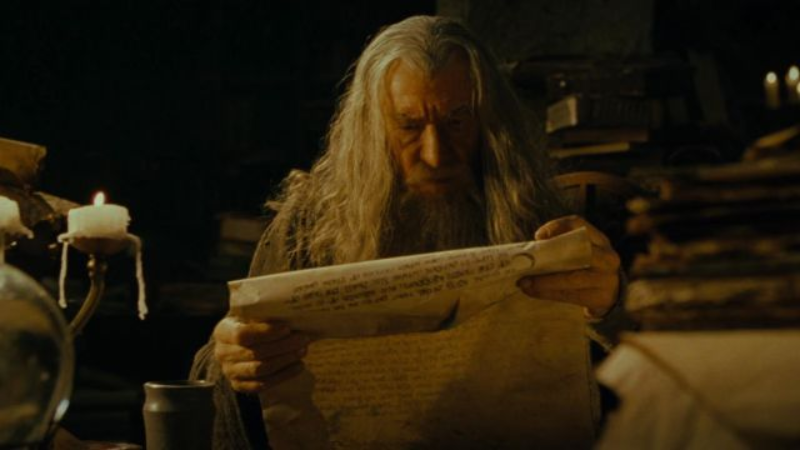 Gandalf Searching For Information Blank Meme Template