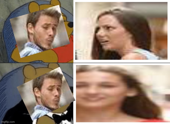 crossover meme | image tagged in memes,tuxedo winnie the pooh | made w/ Imgflip meme maker