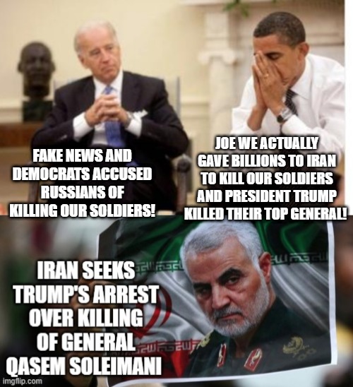 We actually gave billions to Iran to kill our soldiers. President Trump ...