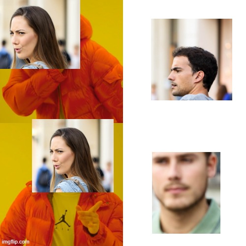 I love crossovers | image tagged in memes,drake hotline bling | made w/ Imgflip meme maker