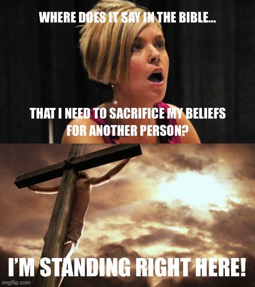 I'm Standing Right Here | image tagged in covidiots,karen | made w/ Imgflip meme maker