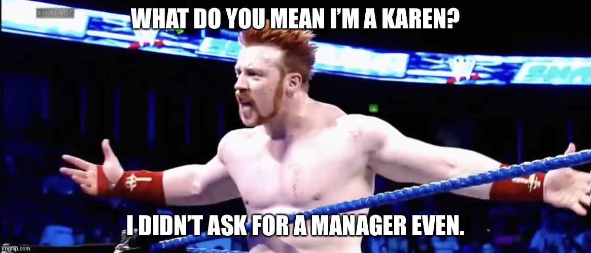 What? | WHAT DO YOU MEAN I’M A KAREN? I DIDN’T ASK FOR A MANAGER EVEN. | image tagged in what | made w/ Imgflip meme maker