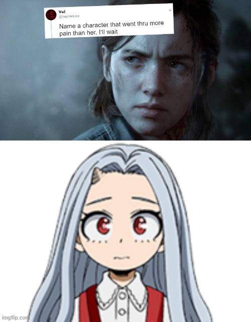 I mean its true | image tagged in name a character that went thu more pain than her | made w/ Imgflip meme maker