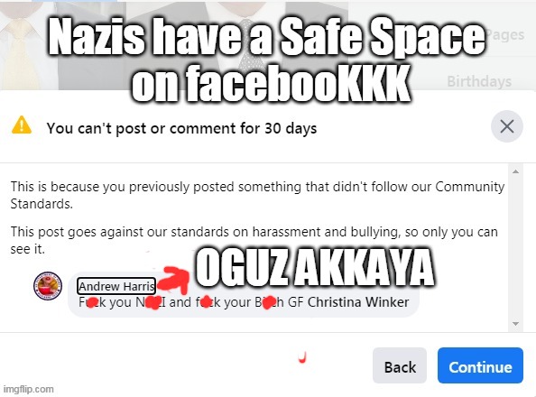 Facebook is a Nazi Safe Space | OGUZ AKKAYA | image tagged in facebook,nazis,mark zuckerberg,censorship,reporter,fascism | made w/ Imgflip meme maker