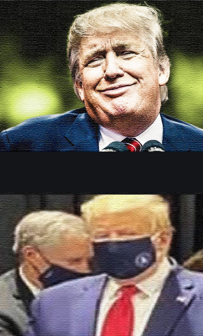 Trump mask Blank Meme Template