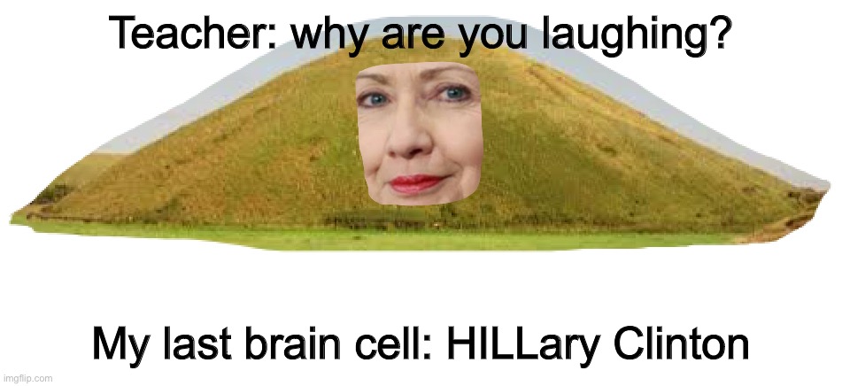 Teacher: why are you laughing? My last brain cell: HILLary Clinton | made w/ Imgflip meme maker