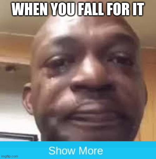 WHEN YOU FALL FOR IT | made w/ Imgflip meme maker
