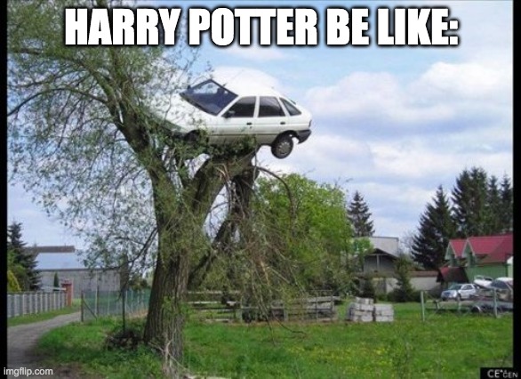 Secure Parking | HARRY POTTER BE LIKE: | image tagged in memes,secure parking | made w/ Imgflip meme maker