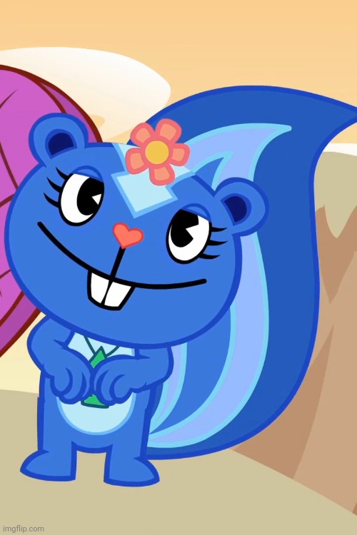 Swooned Petunia (HTF) | image tagged in swooned petunia htf,happy tree friends,memes | made w/ Imgflip meme maker