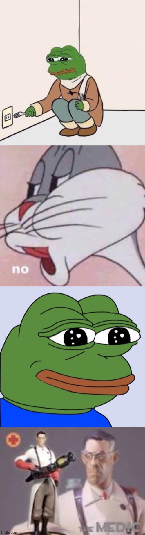 No. | image tagged in happy pepe,sad pepe suicide | made w/ Imgflip meme maker
