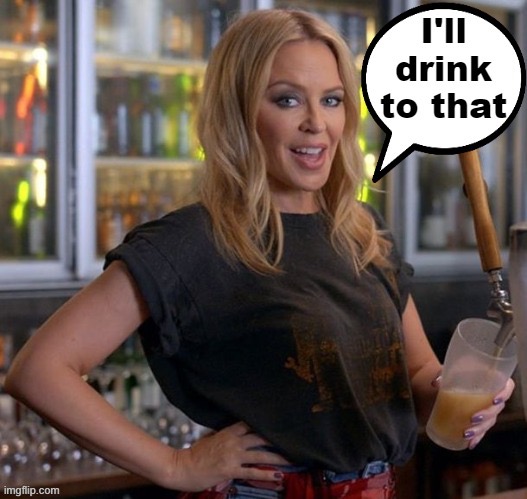 Kylie — I’ll drink to that | image tagged in kylie ill drink to that,drink,drinks,barista,drinking,cheers | made w/ Imgflip meme maker