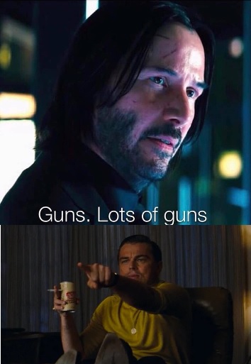 John Wick x Pointing Leo Blank Meme Template