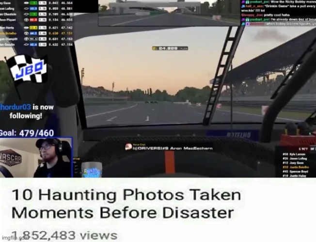 Kyle Larson N Word haunting | image tagged in haunting photos taken moments before disaster,nascar,kyle larson | made w/ Imgflip meme maker