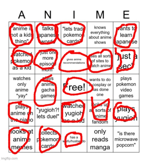 just a bingo | image tagged in anime,bingo | made w/ Imgflip meme maker