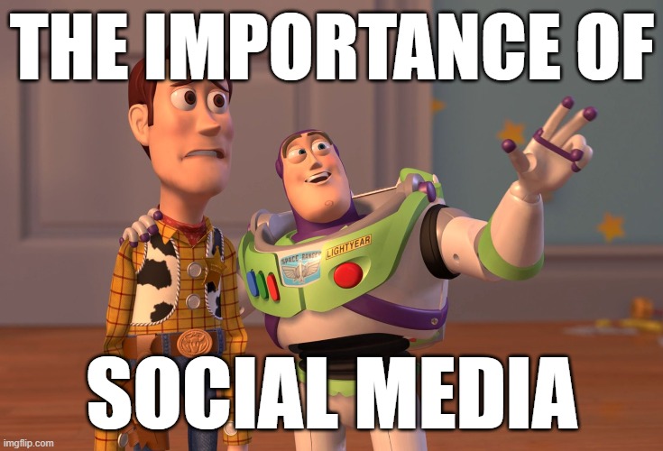 Roll safe and consider the impact your social media posts have on others. And, potentially: yourself! | THE IMPORTANCE OF; SOCIAL MEDIA | image tagged in memes,x x everywhere,social media,self defense,memes about memeing,meanwhile on imgflip | made w/ Imgflip meme maker