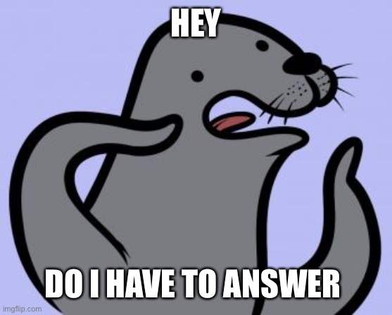 Homophobic Seal Meme | HEY DO I HAVE TO ANSWER | image tagged in memes,homophobic seal | made w/ Imgflip meme maker